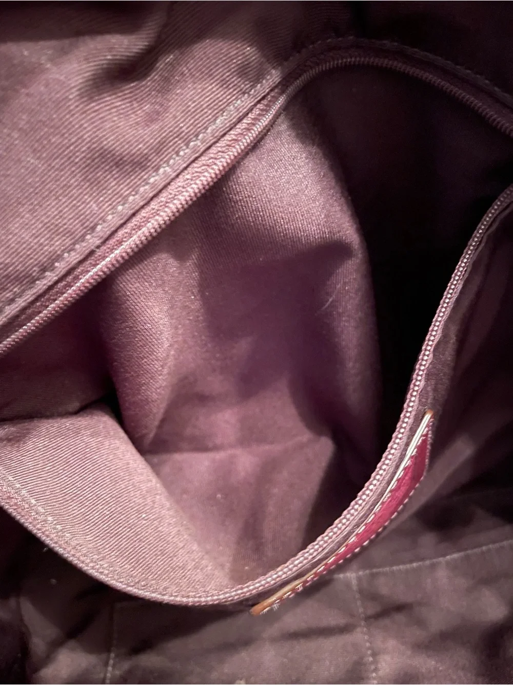 Coach Chelsea Leather Carryall satchel, model #F10887, in a burgundy color - Picture 10 of 13